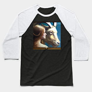 Capricorn Zodiac Baseball T-Shirt